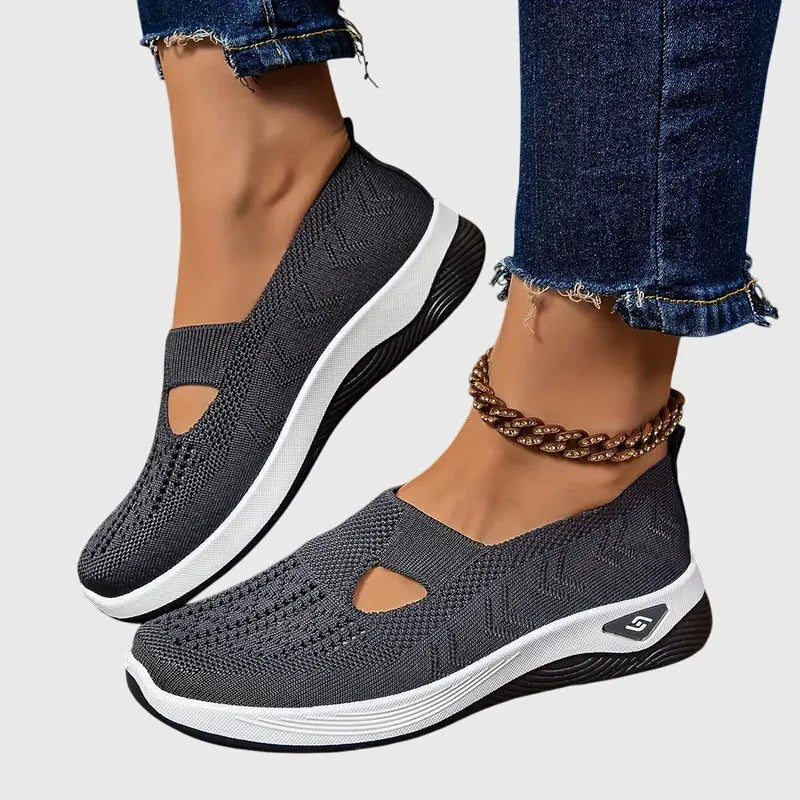 Audrey | Womens Breathable Slip On Knit Sneakers Luvy Boutique