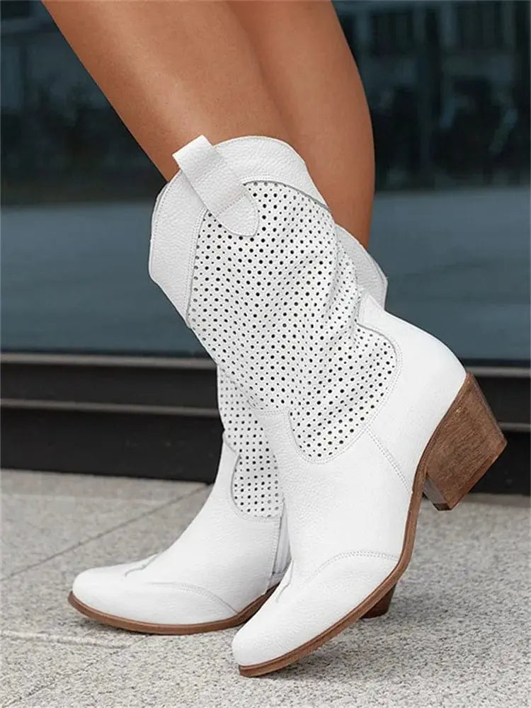 Ella | Women’s Orthopedic Mid Calf Comfort Boots Luvy Boutique