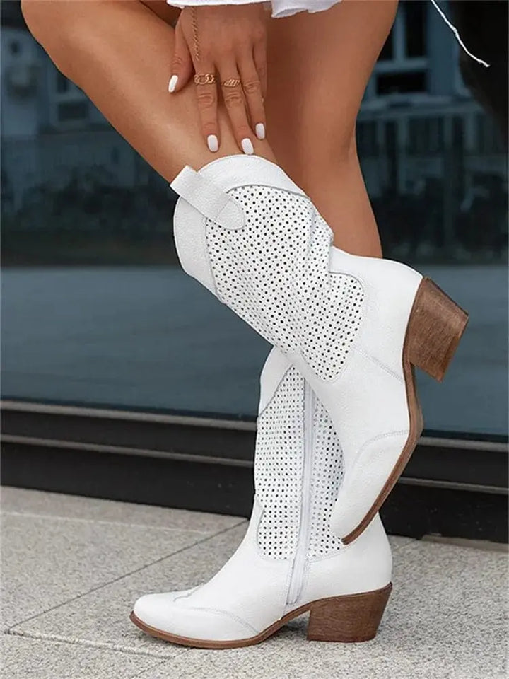 Ella | Women’s Orthopedic Mid Calf Comfort Boots Luvy Boutique