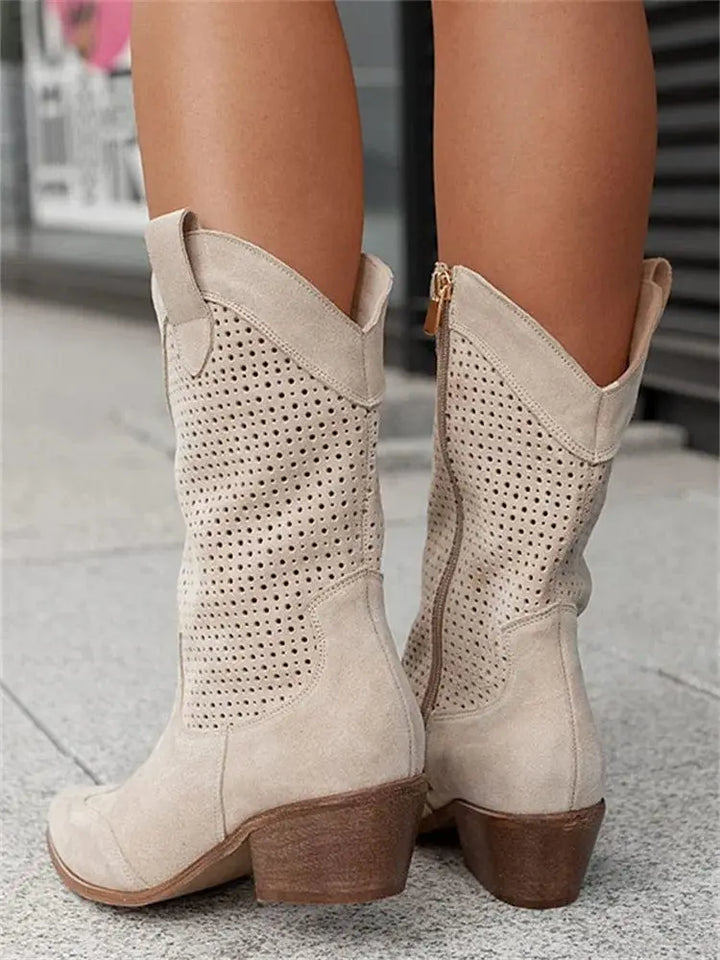 Ella | Women’s Orthopedic Mid Calf Comfort Boots Luvy Boutique