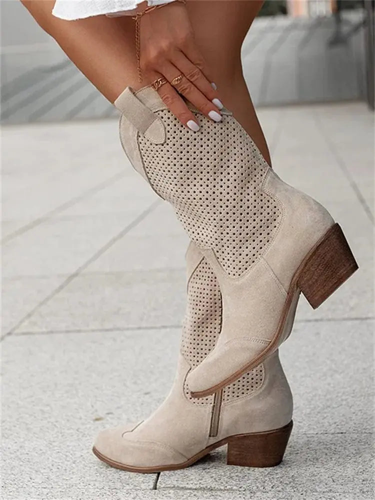 Ella | Women’s Orthopedic Mid Calf Comfort Boots Luvy Boutique