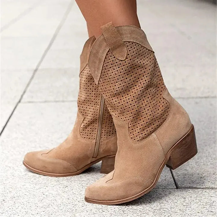 Ella | Women’s Orthopedic Mid Calf Comfort Boots Luvy Boutique