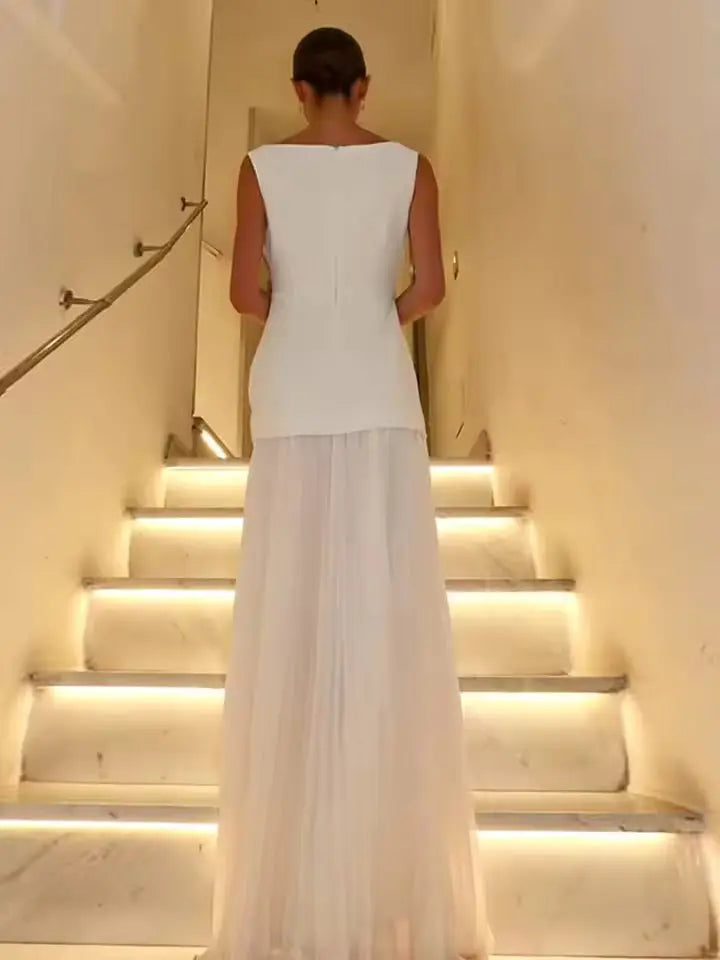 Charlotte | Women Sleeveless Pleated Maxi Dress Luvy Boutique