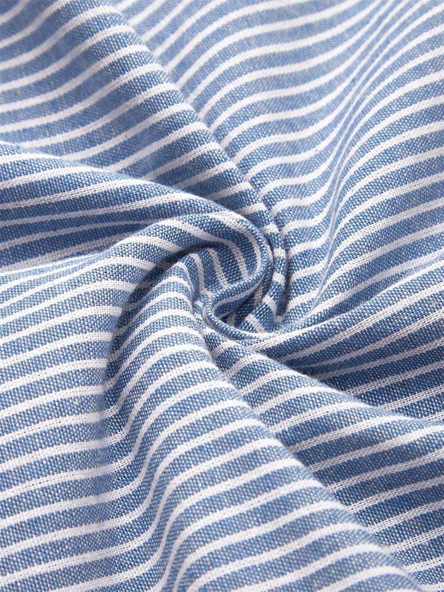 Brooklyn | Women’s Striped Button Detail Midi Dress Luvy Boutique