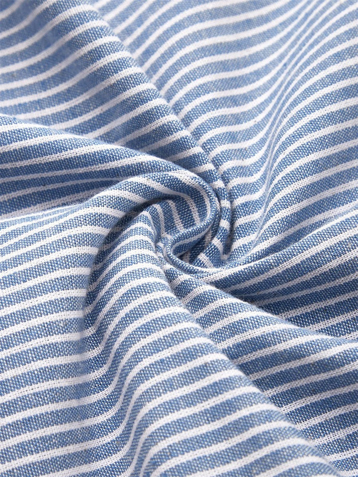 Brooklyn | Women’s Striped Button Detail Midi Dress Luvy Boutique