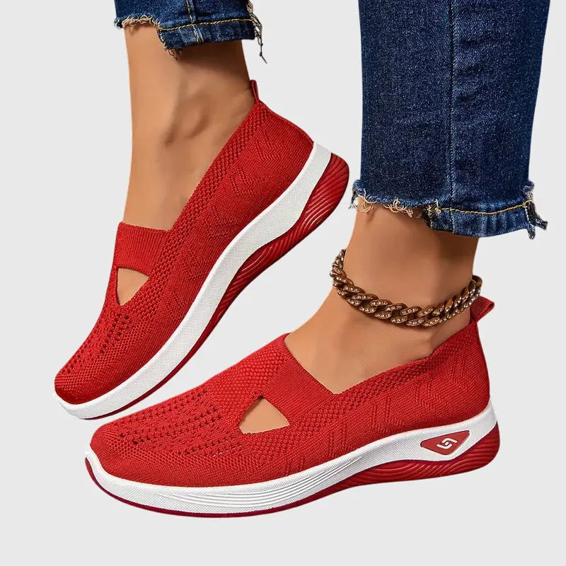 Audrey | Womens Breathable Slip On Knit Sneakers Luvy Boutique