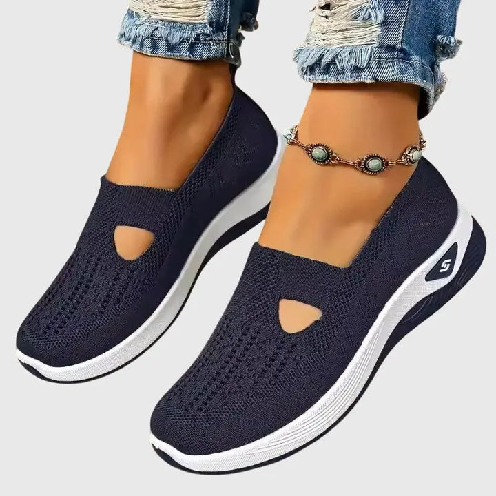 Audrey | Womens Breathable Slip On Knit Sneakers Luvy Boutique