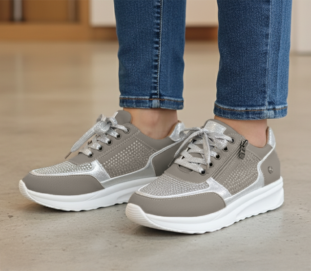 Hannah | Womens Lace Up Platform Sneakers Luvy Boutique