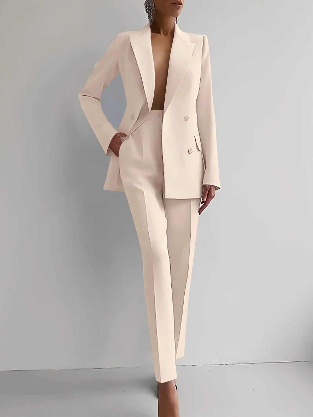 Blair | Women’s Elegant Blazer & Trouser Suit Set Luvy Boutique