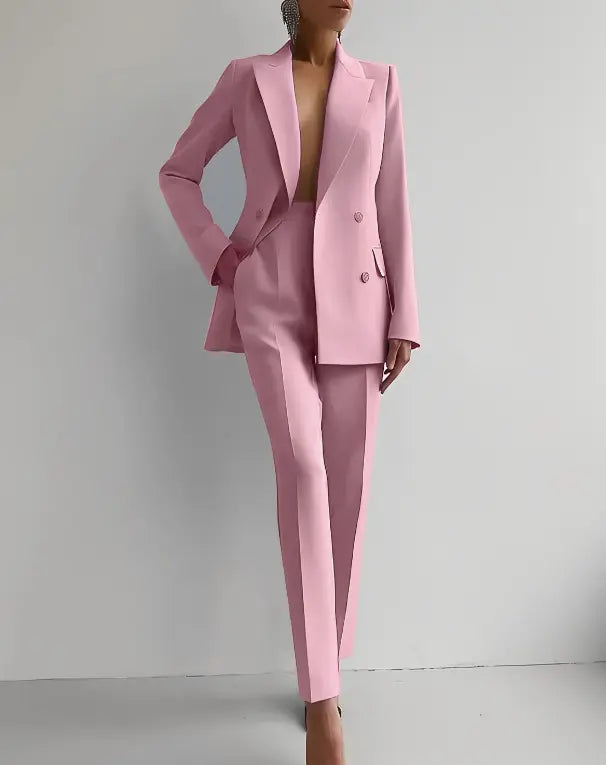 Blair | Women’s Elegant Blazer & Trouser Suit Set Luvy Boutique