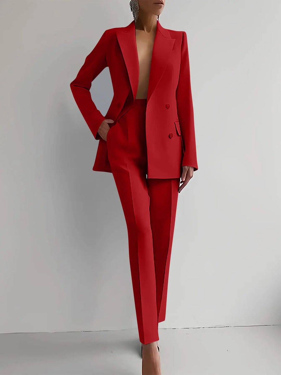 Blair | Women’s Elegant Blazer & Trouser Suit Set Luvy Boutique