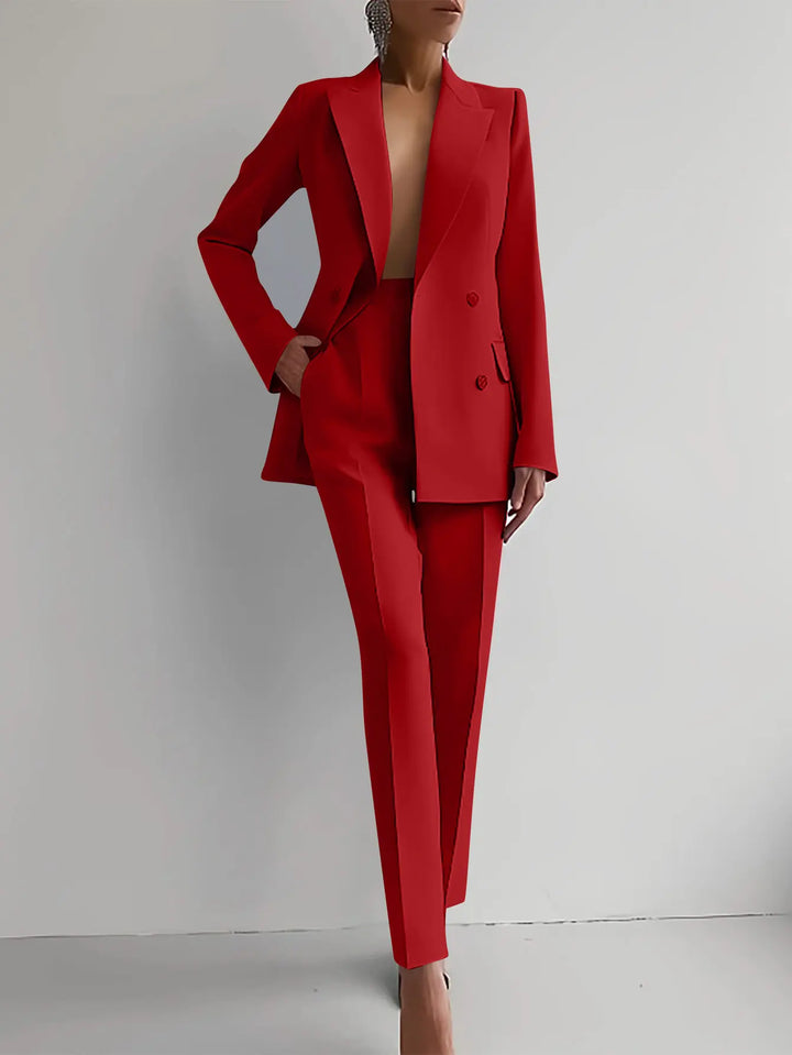 Hannah | Womens Two Piece Blazer Pants Set Luvy Boutique