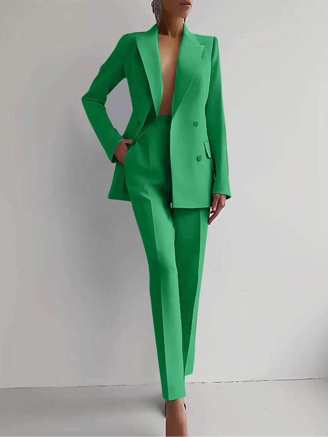 Blair | Women’s Elegant Blazer & Trouser Suit Set Luvy Boutique