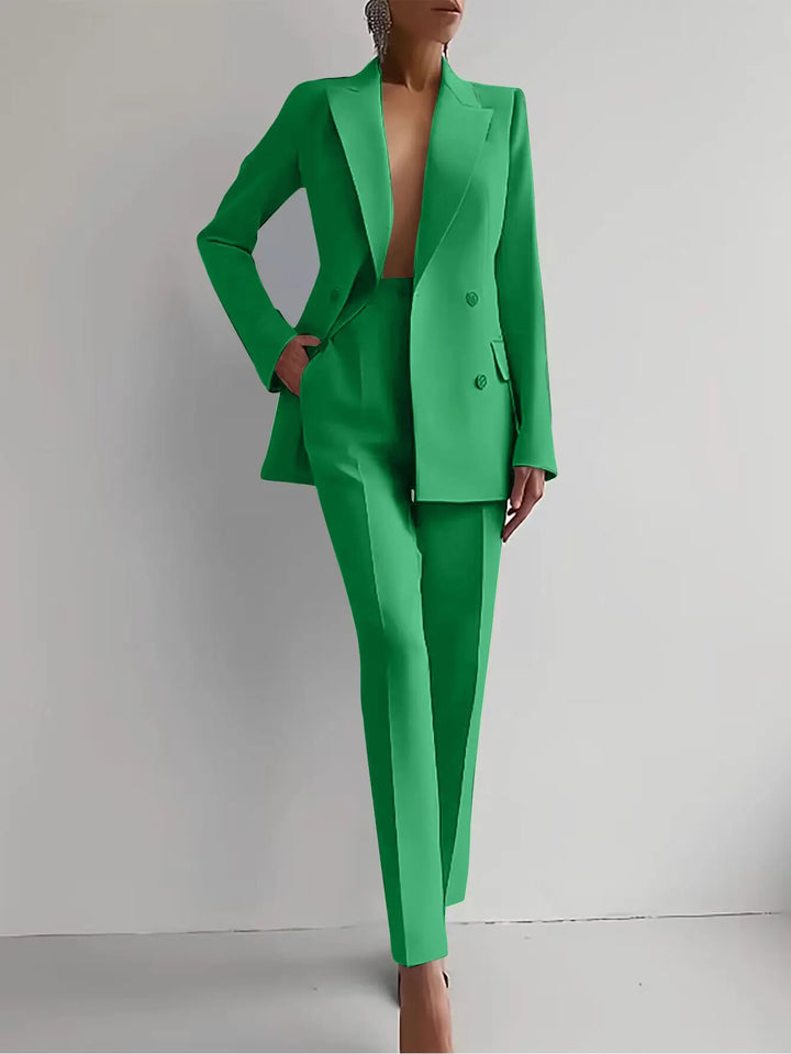 Blair | Women’s Elegant Blazer & Trouser Suit Set Luvy Boutique