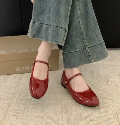 Audrey  | Women Strap Buckle Mary Jane Shoes Luvy Boutique