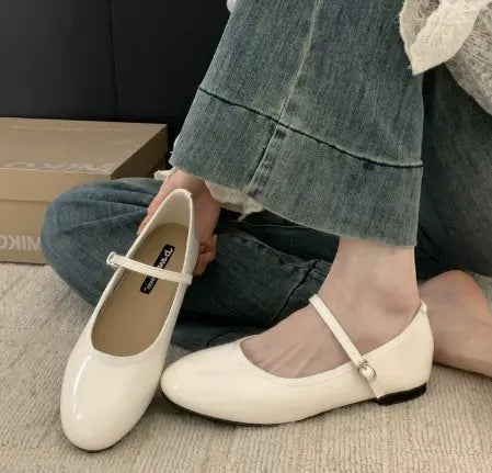 Audrey  | Women Strap Buckle Mary Jane Shoes Luvy Boutique