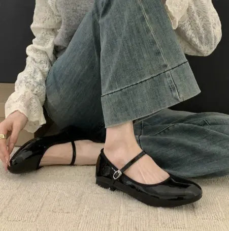 Audrey  | Women Strap Buckle Mary Jane Shoes Luvy Boutique