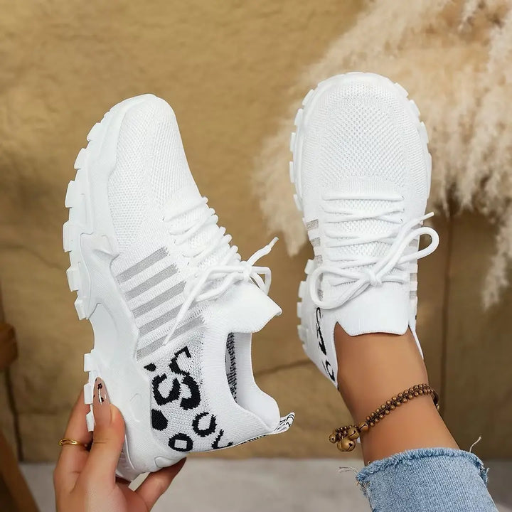 Abigail | Womens Chunky Knit Running Sneakers Luvy Boutique
