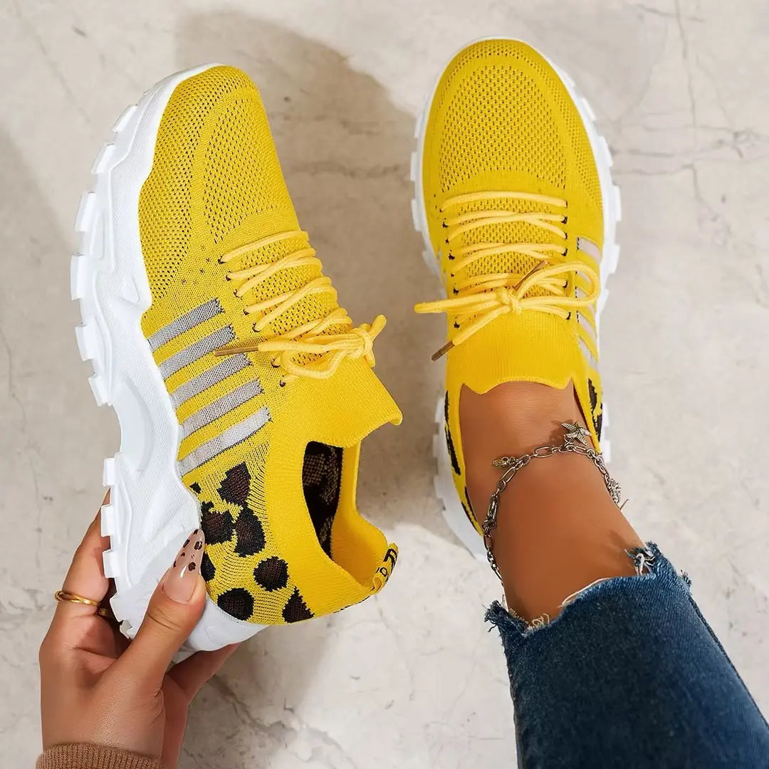 Abigail | Womens Chunky Knit Running Sneakers Luvy Boutique