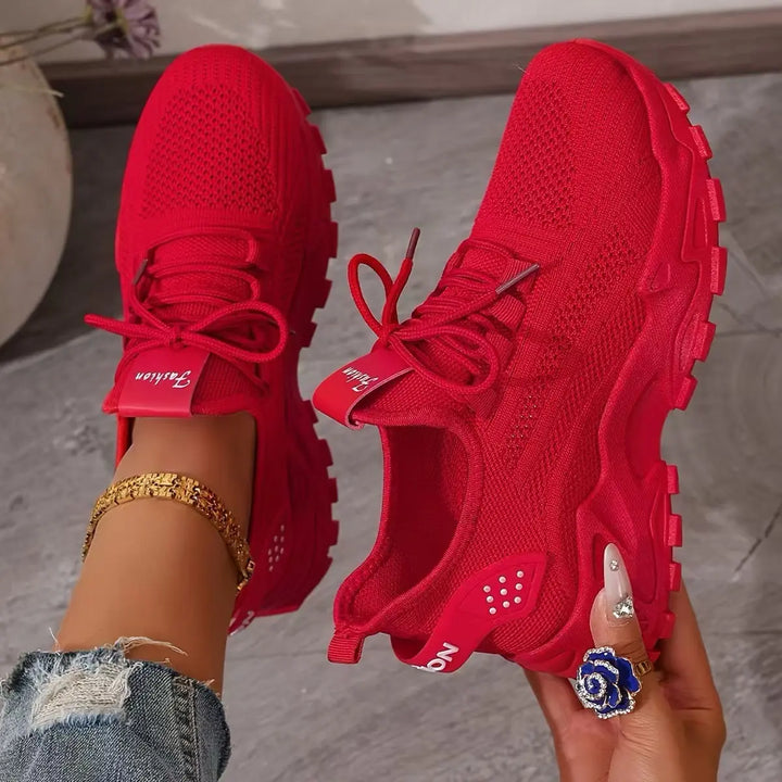 Abigail | Womens Chunky Knit Running Sneakers Luvy Boutique