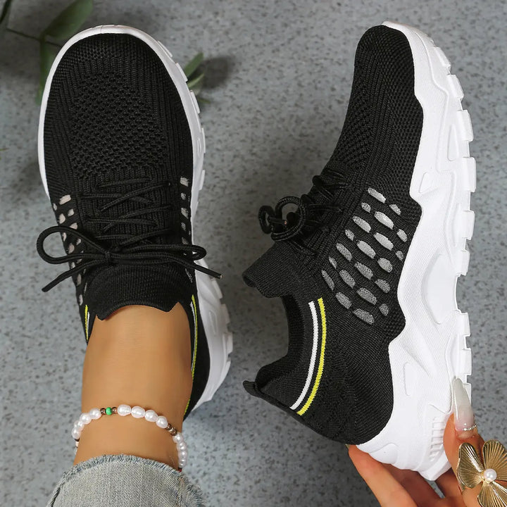 Abigail | Womens Chunky Knit Running Sneakers Luvy Boutique