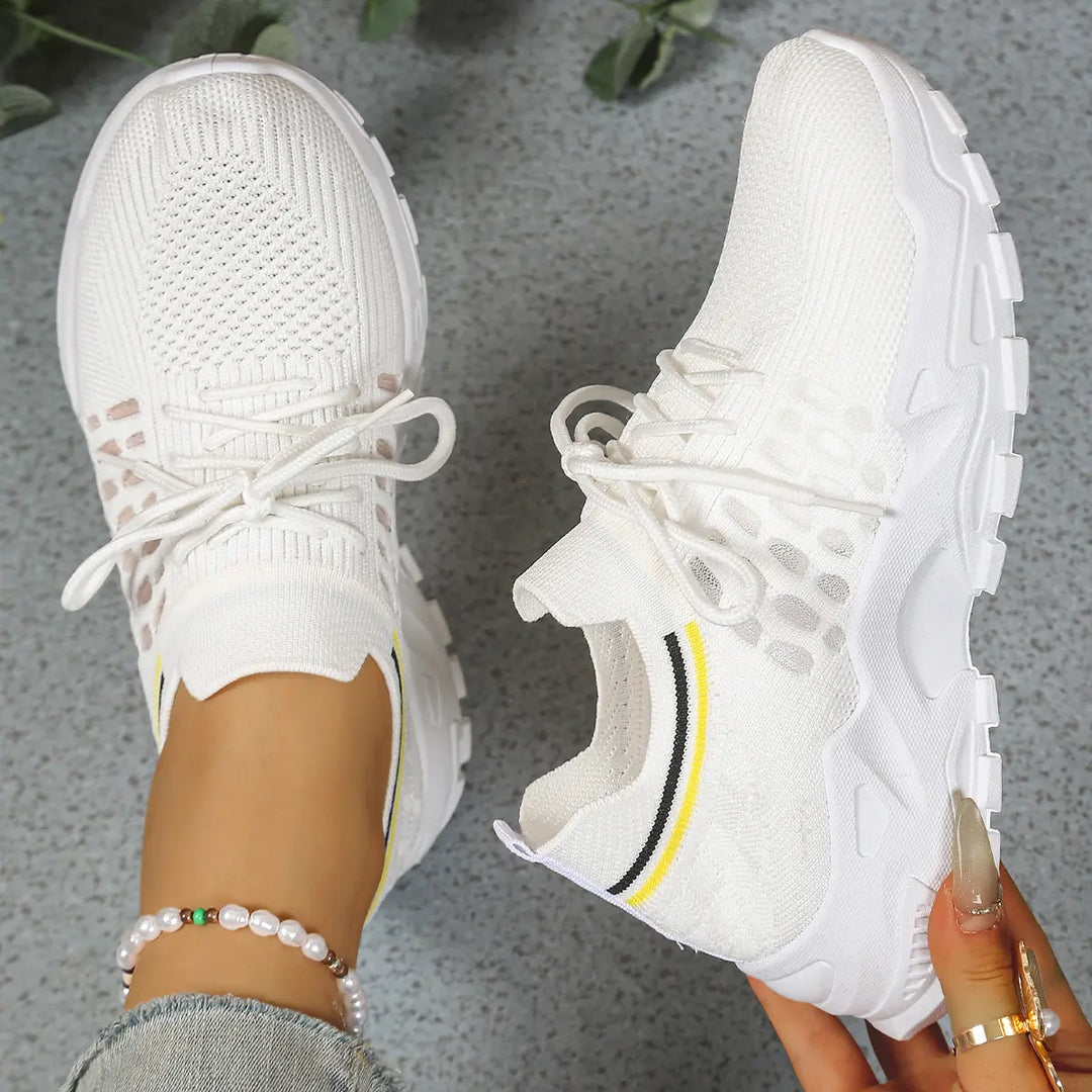 Abigail | Womens Chunky Knit Running Sneakers Luvy Boutique