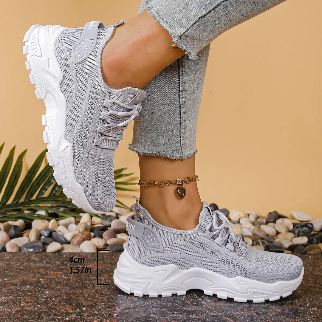 Abigail | Womens Chunky Knit Running Sneakers Luvy Boutique