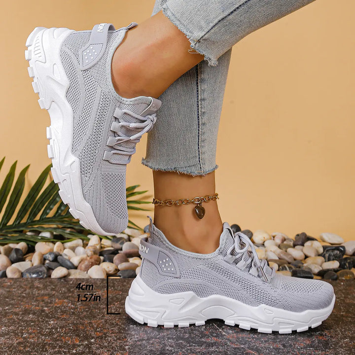 Abigail | Womens Chunky Knit Running Sneakers Luvy Boutique