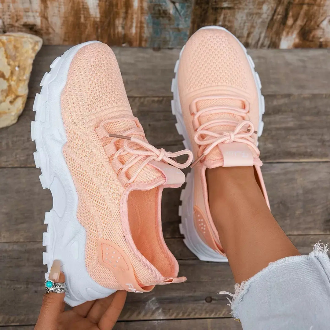 Abigail | Womens Chunky Knit Running Sneakers Luvy Boutique