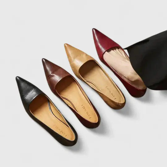 Emma | Womens Pointed Toe Low Heel Pumps Shorts Luvy Boutique