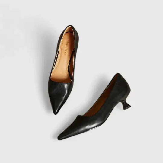 Emma | Womens Pointed Toe Low Heel Pumps Shorts Luvy Boutique
