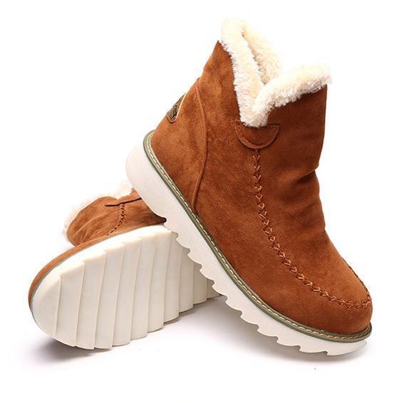 Faith | Women Winter Comfortable Fur Lined Ankle Boots Luvy Boutique
