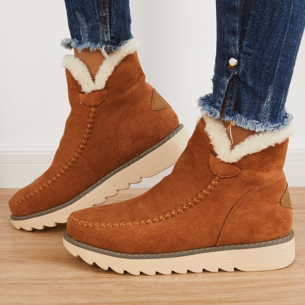 Faith | Women Winter Comfortable Fur Lined Ankle Boots Luvy Boutique