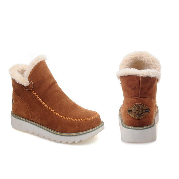 Faith | Women Winter Comfortable Fur Lined Ankle Boots Luvy Boutique