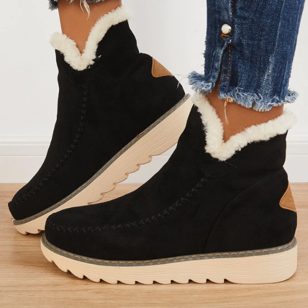 Faith | Women Winter Comfortable Fur Lined Ankle Boots Luvy Boutique
