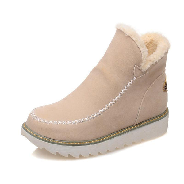 Faith | Women Winter Comfortable Fur Lined Ankle Boots Luvy Boutique