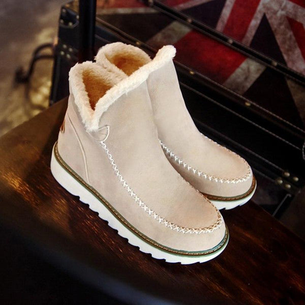 Faith | Women Winter Comfortable Fur Lined Ankle Boots Luvy Boutique