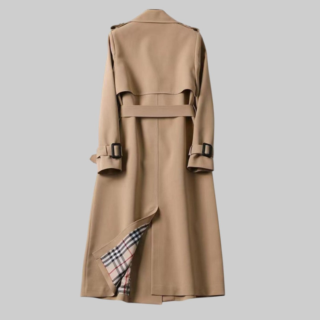 Chloe | Women’s Long Belted Trench Coat Luvy Boutique