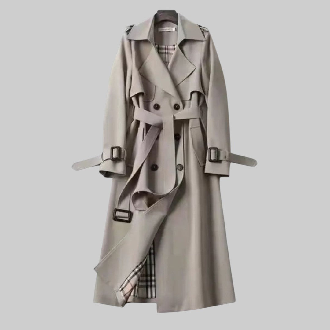 Chloe | Women’s Long Belted Trench Coat Luvy Boutique