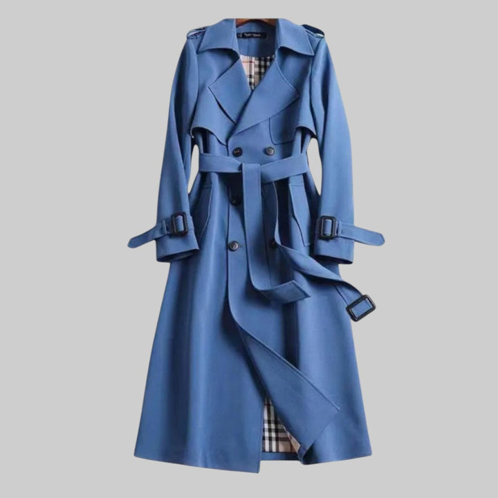 Chloe | Women’s Long Belted Trench Coat Luvy Boutique