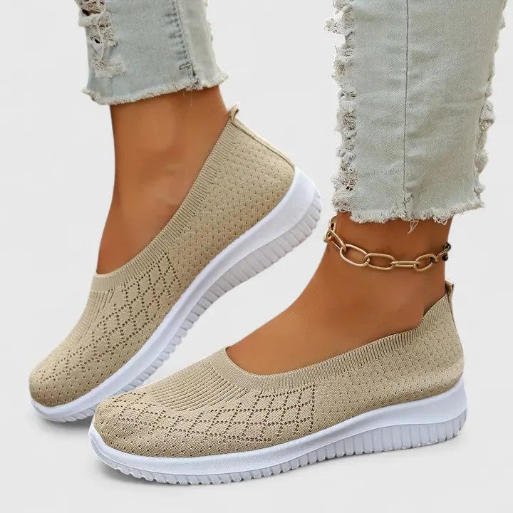 Dakota | Womens Lightweight Slip On Knit Flats Luvy Boutique