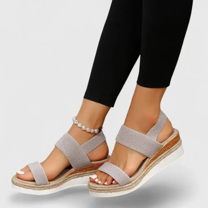 Caroline | Women’s Orthopedic Cross Strap Platform Sandals Luvy Boutique