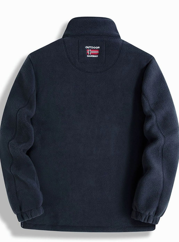 Men's Classic Full-Zip Stand-Collar Outdoor Fleece Jacket