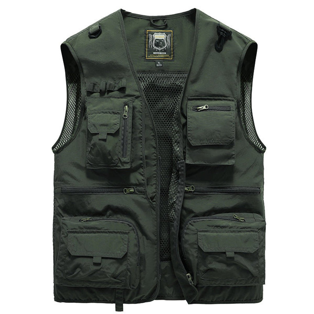 Men's Gilet Multi-Pocket Lightweight Outdoor Fishing Vest