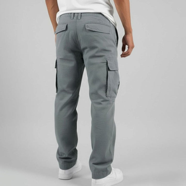 Men's Relaxed-Fit Multi-Pocket Cargo Pants Streetwear