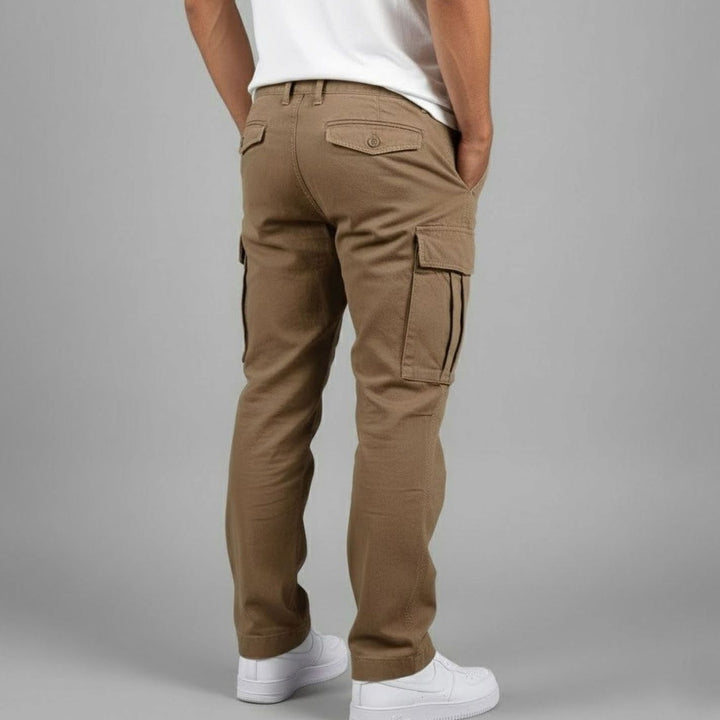 Men's Relaxed-Fit Multi-Pocket Cargo Pants Streetwear