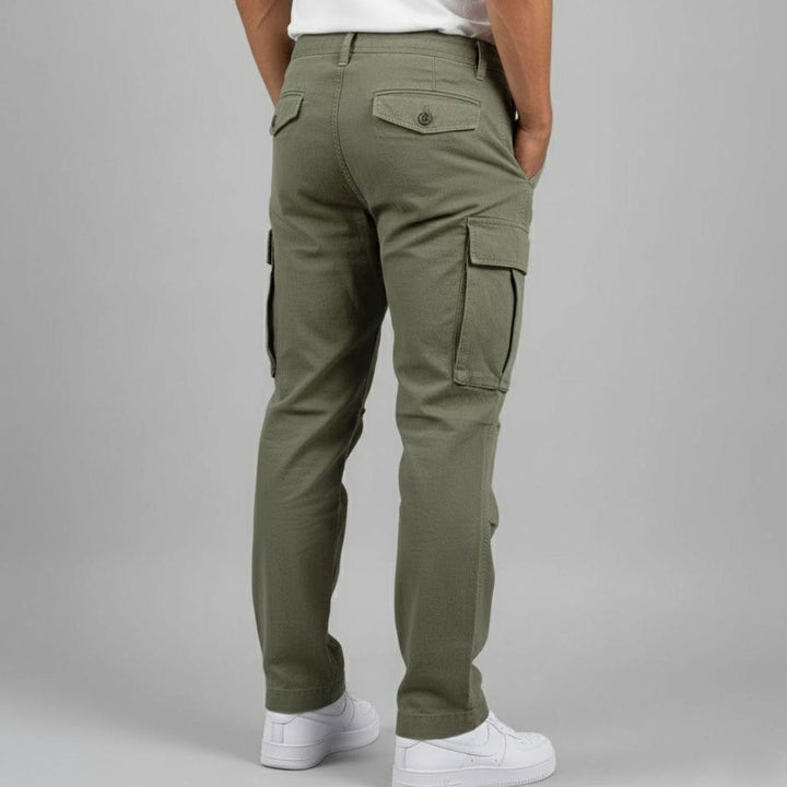 Men's Relaxed-Fit Multi-Pocket Cargo Pants Streetwear