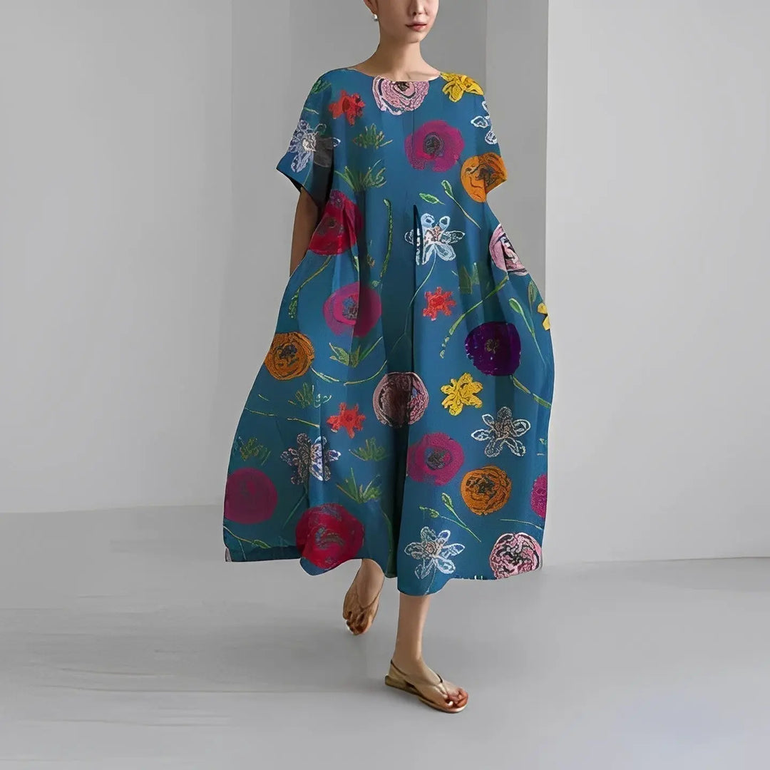 Naomi | Boho Floral Spring Maxi Dress Luvy Boutique