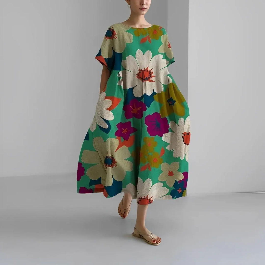 Naomi | Boho Floral Spring Maxi Dress Luvy Boutique