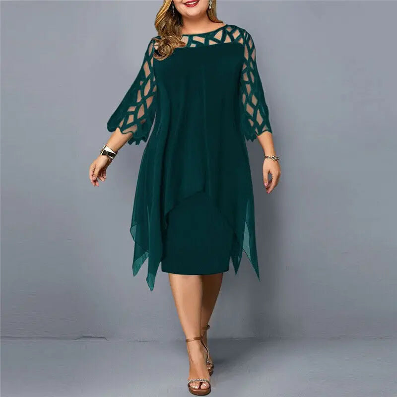 Annika | Cut-Out Sleeve Dress Luvy Boutique